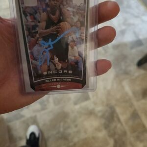 Allen Iverson Autographed Card